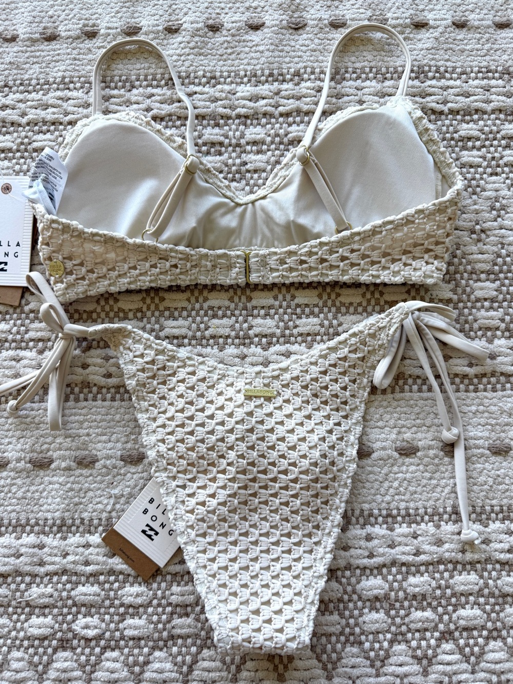 π₯π₯BILLABONG - TWISTED TIDES V BRALETTE SIDE-TIE DIPPI SKIMPY BIKINI SETπ₯π₯ - Picture 10 of 11